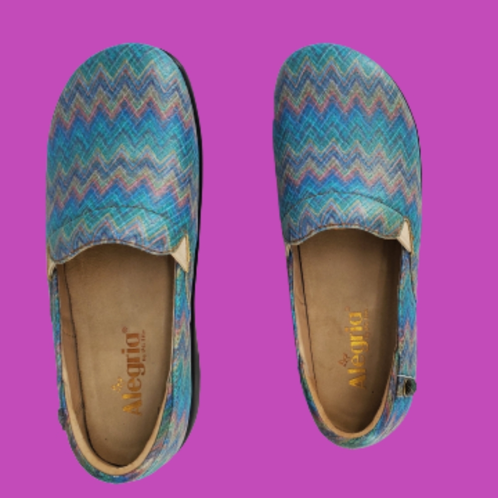 Alegria womens shoes woven wonder sz 39 sz 9 W